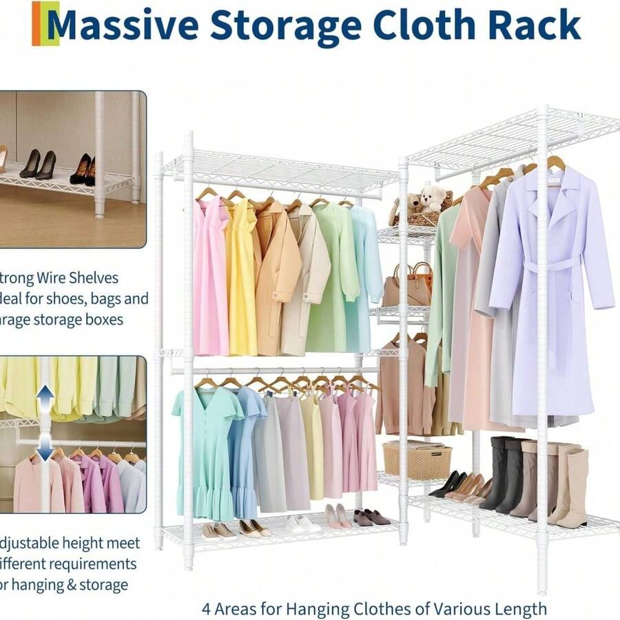 Coat Rack - White - View 1
