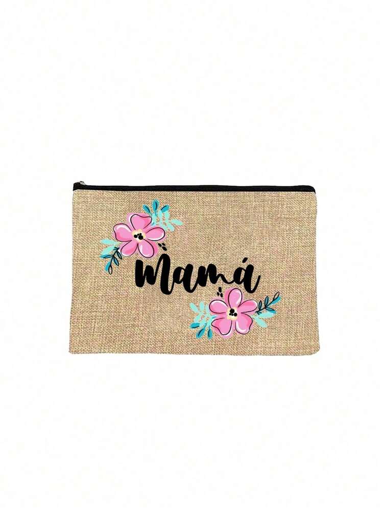 女士化妆包，母亲节礼物化妆包，印有“被称作妈妈的祝福”字样。拉链设计，可收纳化妆品和洗漱用品。6种颜色可选，女士沙滩包，便携式收纳包，旅行包，化妆包，送给母亲、妻子、祖母的理想礼物，适合庆祝母亲节、生日、感恩节、节日等场合（拉链款式随机）。 - 彩色 - 查看 12