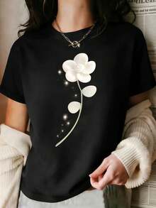 Women T-Shirts - Black - View 2