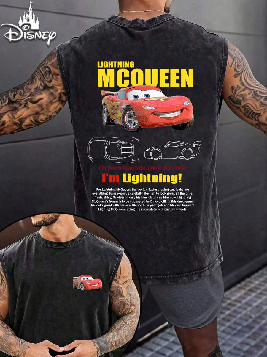Disney Camisetas de tirantes para hombre - Negro - Ver 1