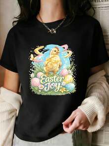 Women T-Shirts - Black - View 2