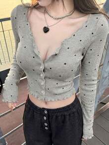 Gray Background With Black Dots