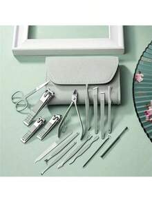 1 Pack Nail Clippers Manicure Tool Kit 5/10/12/16/22Pcs Set, Portable Travel Nail Care Set, Callus Nipper & Knife Kit, Professional Nail Clipper Pedicure Set, Travel Beauty Kit - Multicolor - View 4