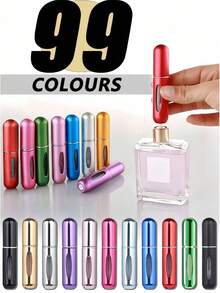 Chai xịt nước hoa 5ml nhỏ gọn và tiện lợi, chai xịt nước hoa mini có thể nạp lại, chai xịt du lịch, chai nước hoa có thể nạp lại, vật dụng cần thiết khi đi du lịch, chai nước hoa, bình xịt nước hoa du lịch, tiện dụng khi đi du lịch, kèm vỏ bơm có thể nạp lại, hộp đựng nước hoa bỏ túi, dễ dàng bỏ vào nhiều loại túi xách và túi quần áo. - Nhiều màu - Xem 4