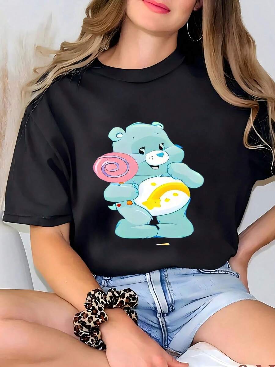 Women T-Shirts - Black - View 1