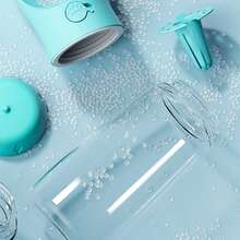 Mint Blue Portable Pet Water/Food Bowl - Mint Blue - View 2