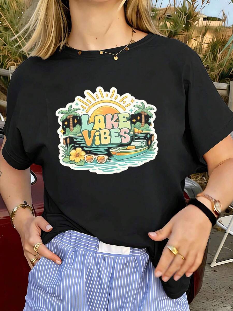 Women T-Shirts - Black - View 1