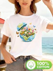 Women T-Shirts - [White] - View 11