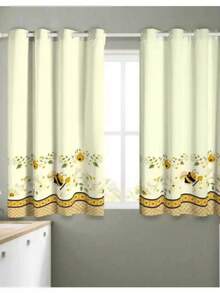 Kitchen And Window Curtain 2.00 X 1.50 Printed - HONEY BEE - View 2
