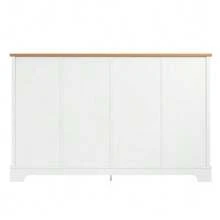 Modern Sideboard With Six Drawers, Minimalist Design, Ideal For Living Room, Dining Room Or Hallway. Dimensions: 120 X 40 X 76 Cm. - White - View 10