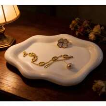 1 Piece Jewelry Storage Rack - Elegant Necklace, Bracelet And Earrings Display Stand - Durable ABS Resin Tray - Perfect Gift For Men And Women For Christmas, Birthday, Wedding, Valentine's Day - Can Be Used As A Dressing Table, Office Desk And Party Decoration - Jewelry Storage Tray,Bedroom Room Decor,Back To School - Multicolor - View 6