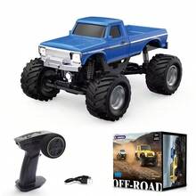 1/36 Scale Remote Control Climbing Car For Kids, 4WD Radio Control Off-Road Vehicle With Light System, Remote Controlled Car (RTR) Hobby Model Gift - 3602 Blue - View 4