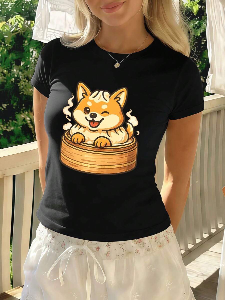 Women T-Shirts - Black - View 1