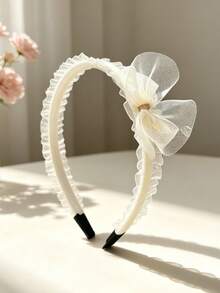 1 chiếc băng đô cài tóc nơ bằng vải organza cho bé gái, thích hợp cho mặc hàng ngày, đi học, dự tiệc nghỉ lễ. - Nhiều màu - Xem 6