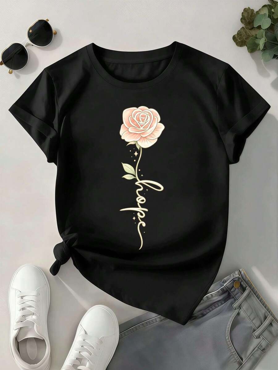 Women T-Shirts - Black - View 1