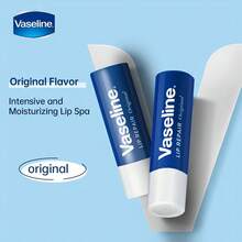 Vaseline 0.12盎司（3.5克）无香型凡士林润唇膏，深层滋润并修护干裂双唇，男女通用日常润唇护理 - 原味 - 查看 4