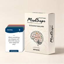 MindScape 52 Essential Coping Skills Cards – Manage Anxiety & Anger, Build Emotional Resilience, Self-Care Tool For Personal Growth & Guided Reflection - Multicolor - View 2