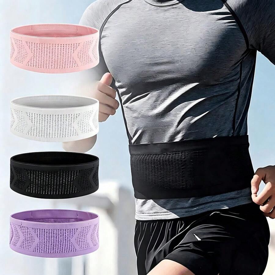 Sac de taille de sport invisible, ceinture de course invisible avec porte-téléphone, pochette de téléphone de course, convient pour la marche rapide, les voyages, les sports, la randonnée, l'exercice