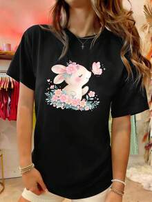 Women T-Shirts - Black - View 1