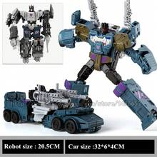 Haizhixing 5 en 1 Robot de transformación coche de juguete Anime Devastator avión tanque modelo KO niños colección de camiones chico regalo para adultos - HZX B-105 - Ver 6