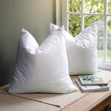 Ruột gối lông vũ màu trắng, kích thước 18/20/21/14x21 inch, chất liệu 100% cotton, mềm mại và bông xốp, nhanh đàn hồi, thích hợp cho ghế sofa và giường. - Trắng - Xem 10