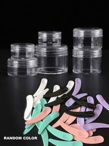 25个3克/5克透明小塑料化妆品容器,透明样品罐,眼影/唇膏容器,旅行装化妆品样品瓶,空小瓶,适合感恩节、万圣节和圣诞节 - 無色 - 查看 12