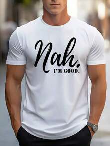 Men's Casual T-Shirt - 白色 - 查看 3