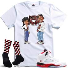 Custom Matching FDATT T-Shirts For The  5 Fire Red Black Tongue - 款式 - 查看 1