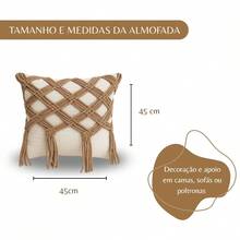 Handmade Braided Cotton Macrame Cushion Cover 45cm X 45cm - Chocopalha73 - View 10