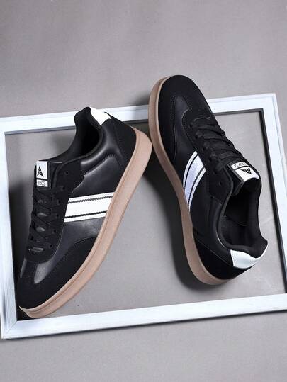 Buty dla par w dużych rozmiarach, modne męskie buty sportowe na co dzień ze sznurowadłami, miękka podeszwa, płaskie, wygodne, w stylu uniwersyteckim, lekkie, niskie trampki do noszenia na co dzień