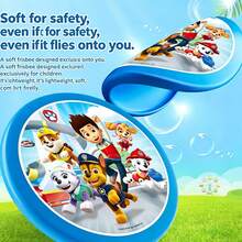 Paw Patrol 1个汪汪队立大功软PU飞盘，专业飞盘，户外运动投掷玩具，互动玩具，草坪玩具，沙滩玩具（款式随机） - 彩色 - 查看 2