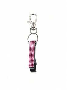 Manual Easy-Open Can Opener With Keychain And Diamond Decoration, Can Lid Opener, Bottle Cap Opener, Beverage Can Opener, Comfortable And Durable Plastic Kitchen Tool, Easy To Open, Portable, Suitable For Soda, Beer And Beverage Can Top Opening, Sealed Lid Removal, Valentine's Day Gift - Multicolor - View 11