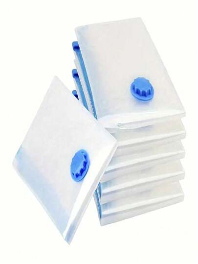 4pcs Vacuum Storage Bags, Space Saving For Clothes, Bedding, Pillows, Suitable For Travel, Moving, Bedroom Storage & Organization