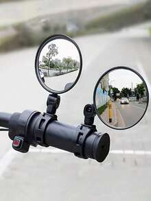 Adjustable Bicycle Rearview Mirror, Suitable For Mountain Bikes. Shock-Absorbing, 360-Degree Rotation, Handle-Mounted, Applicable To Scooters, Electric Bicycles And Regular Bicycles - Easy To Install. Enhance Visibility, A Safety Accessory For Night Riding And Navigation. Multiple Styles Available, The Perfect Gift For Cycling Enthusiasts. - A - View 1
