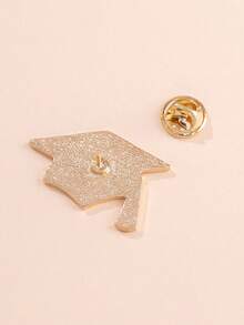 1PC Creative Personalized Alloy Oil Droplet Doctor's Hat Brooch Card Gift Box Packaging Graduation Season Gift - Multicolor - View 4
