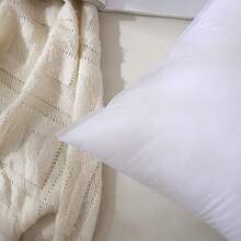 1pc/2pcs Soft & Fluffy Square Throw Pillow Insert, No Fluorescent Fiber, Filled With High Elastic Velvet. White Pillow Insert Suitable For Sofa, Bed, Breathable Sofa Decorative Cushion Insert, Without Pillow Cover. Applicable For Living Room Sofa, Room Decor, Holiday Party And Car Seat. - White - View 3