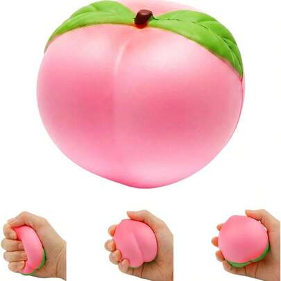 Peach Squishy, 2026 New Soft Stress Relief Squeeze Charm, Decor For Home & Office, Relaxing Sensory Fidget For Daily Use