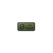 Parche pequeño de 5*2,5 CM con gancho y bucle de tipo de sangre A B AB O POS NEG, insignias tácticas de tela con bordado, pegatinas para ropa - multicolor - Ver 7