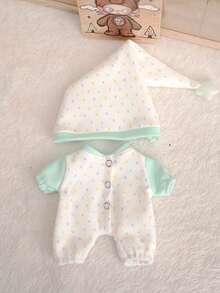 1pc Suitable For 24cm/25cm/26cm Doll Clothes, Spanish Mia Potato Doll, Milu Ceramic Doll Outfit, Pajama Hat Set, Home Wear, Birthday Gift, Small Present - Multicolor - View 7