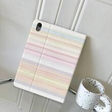 1个粉彩渐变条纹平板电脑保护套 - 多角度支架保护套，带笔槽，兼容iPad 11(A16 2025)/Galaxy Tab S10+/S9/A16、OPPO平板电脑、华为Mate平板电脑、vivo平板电脑、荣耀平板电脑、联想小新平板电脑 - 彩色 - 查看 6