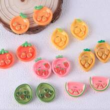 7 Buah Magnet Kulkas Piring Buah Lucu, Stiker Magnet Musim Panas, Magnet Kulkas Kartun Semangka & Stroberi, Cocok Untuk Kamar, Dapur, Dekorasi Rumah - beraneka warna - View 7