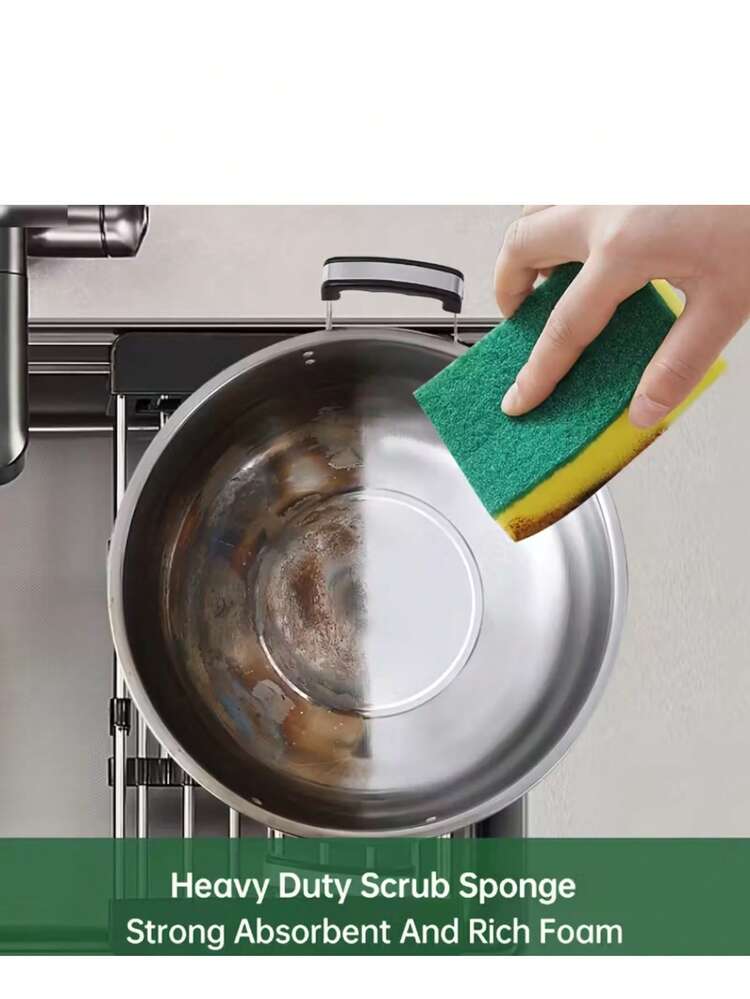 Khăn lau bát đĩa đa năng, thấm hút cao, thích hợp để vệ sinh nhà bếp, cọ rửa bát, cọ rửa nồi và sử dụng trong gia đình, miếng bọt biển vệ sinh đa năng cao cấp. - Nhiều màu - Xem 3