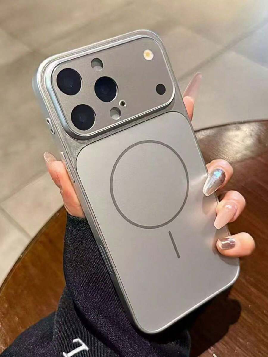 Nâng cấp phong cách: Ốp lưng từ tính cửa sổ lớn nguyên bản, tương thích với iPhone 17/16/15/14/13 Air/17 Pro Max – Hỗ trợ sạc không dây, bề mặt mờ. - Bạc - Xem 1