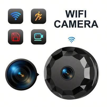 2pcs Mini Wireless Monitoring Camera For Indoor And Outdoor Wireless Monitoring, Real-Time Motion Detection, Voice Assistant Compatibility, Real-Time Christmas Monitoring Function, And Home Security, 1080P Wireless Security Camera Motion Detection