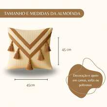 Handmade Braided Cotton Macrame Cushion Cover 45cm X 45cm - Chocopalha54 - Ver 10