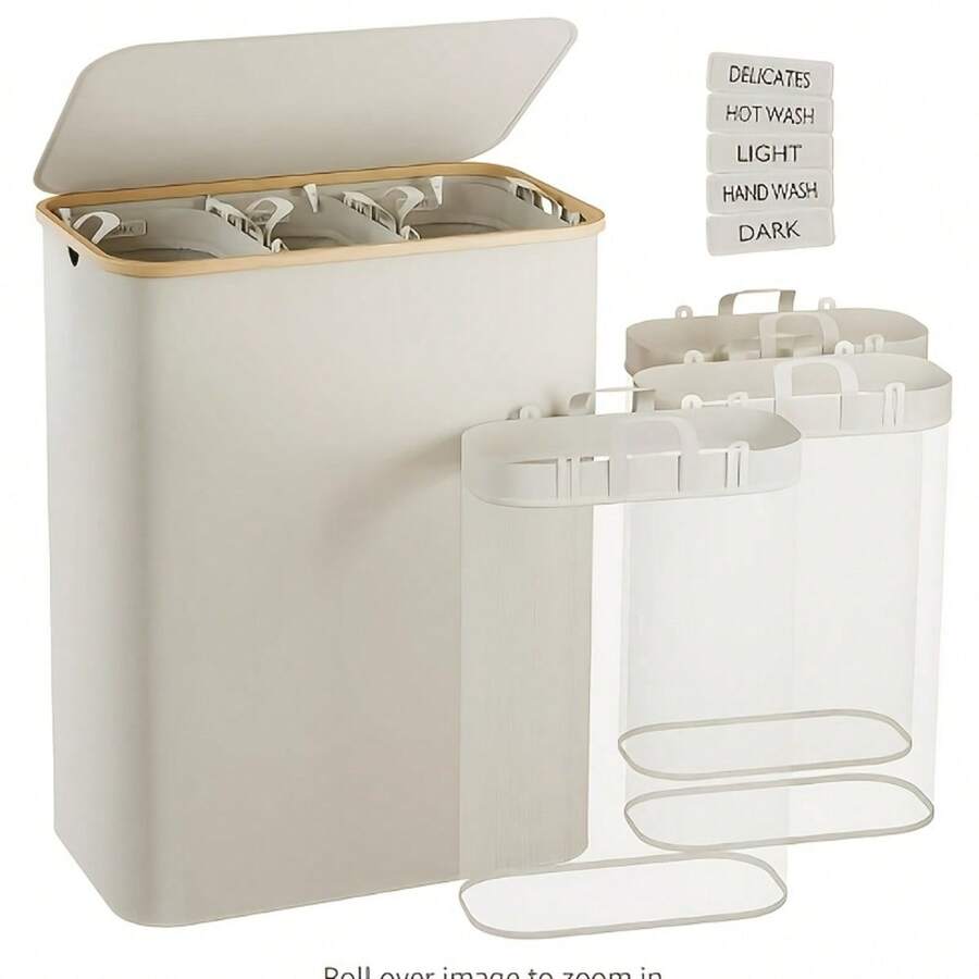 Laundry Baskets - Beige - View 1