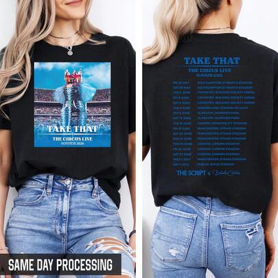 Take That The Circus Live 2026 Shirt, Live Concert Summer Tour Inspired Shirt, Live Circus Summer 2026 Shirt, Music Dance Pop Lover Tee, E1