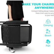 Set Of 2 Adjustable Steel Mesh Zero Gravity Lounge Chair Recliners W/Pillows And Cup Holder Trays - Black - 查看 5
