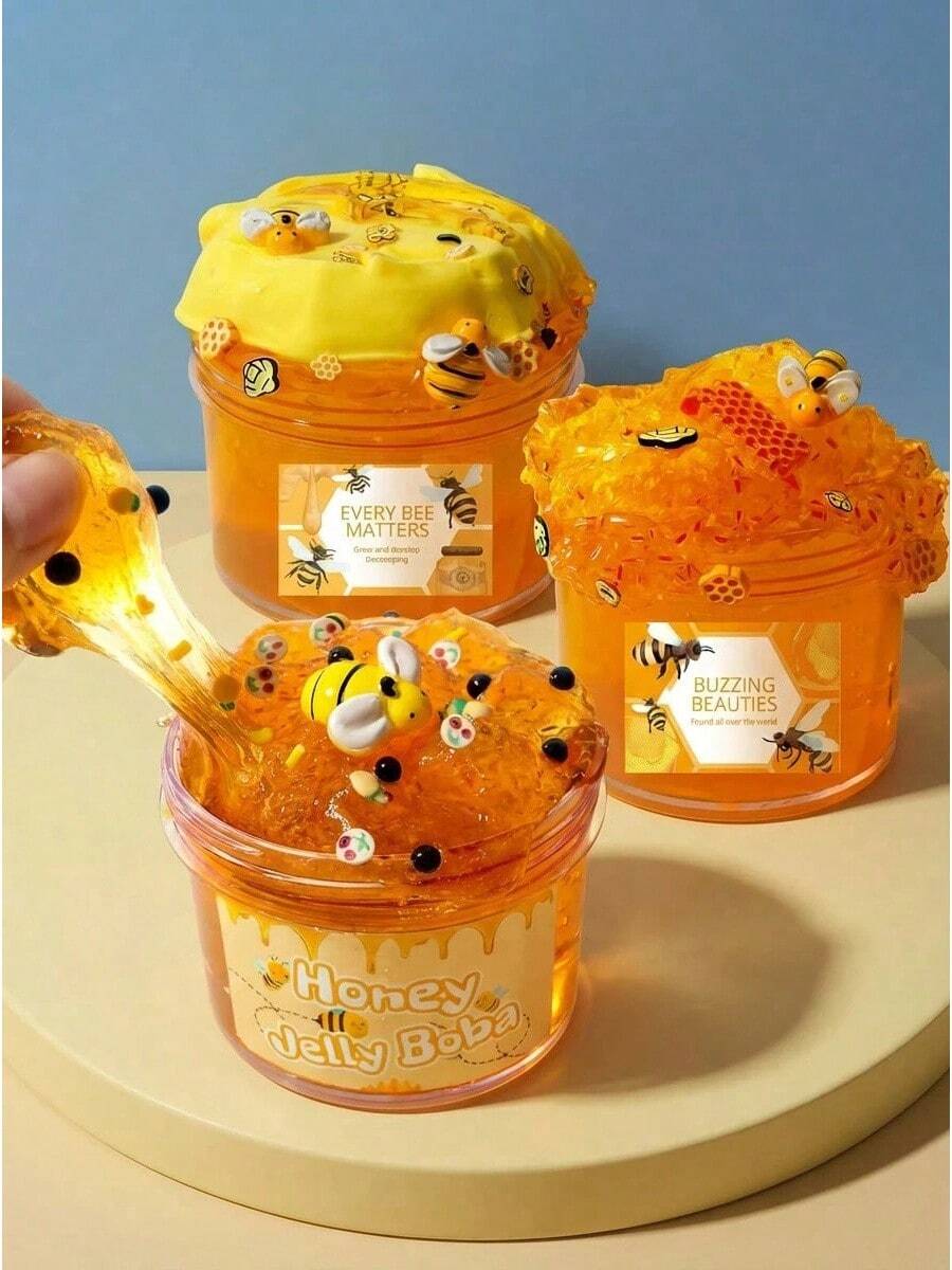 Butter Slime Set, Non-Sticky, Crispy Slime, Children's Party Gift, Sensory Slime Toy, Teens & Adults Birthday Halloween Gift - (70毫升)1件 - 查看 1