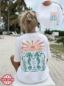 Women T-Shirts - [White] - View 12